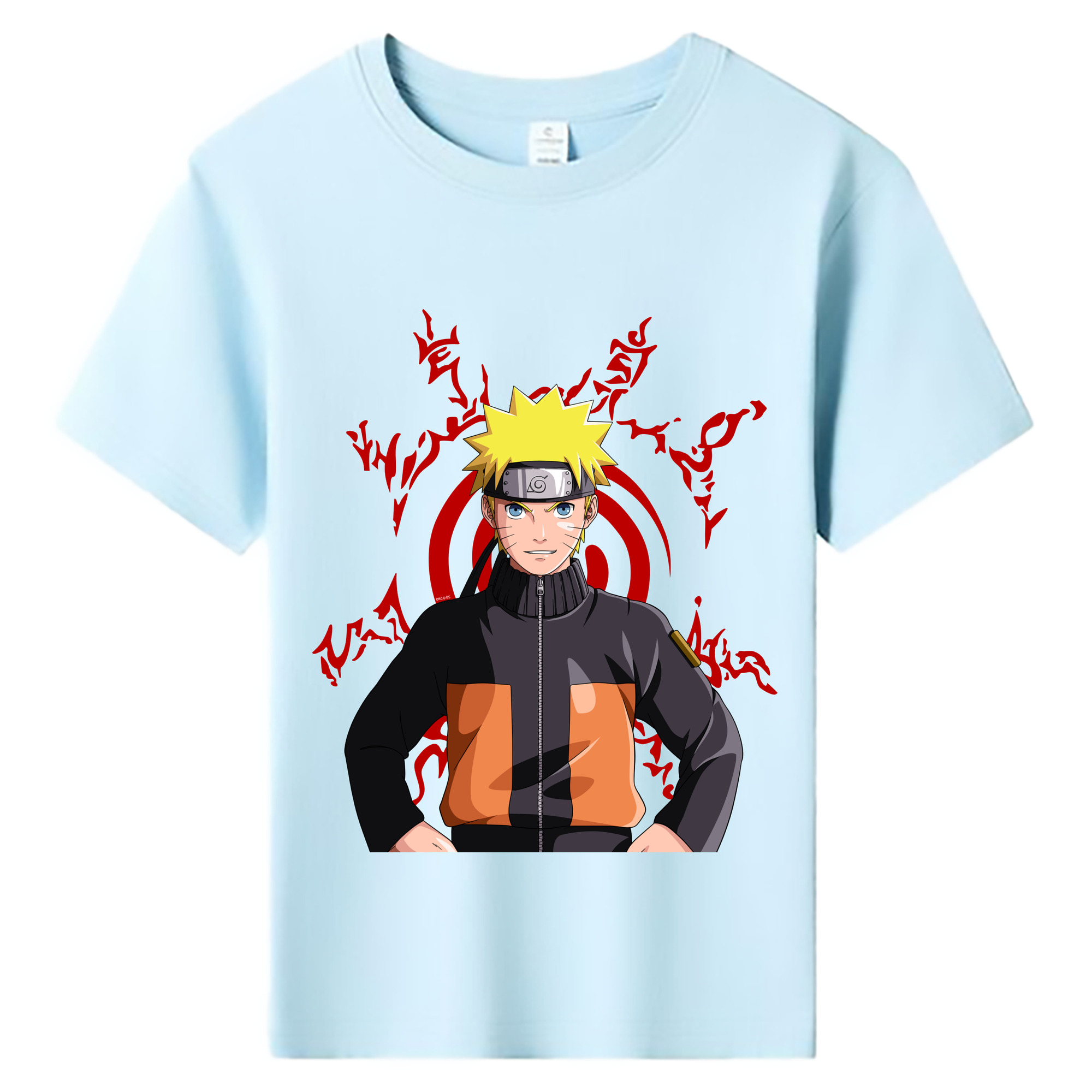 （画像用） NARUTO -ナルト- うずまき ナルト Uzumaki Naruto 綿100％キッズTシャツ（フロントプリント）